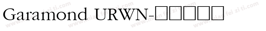 Garamond URWN字体转换